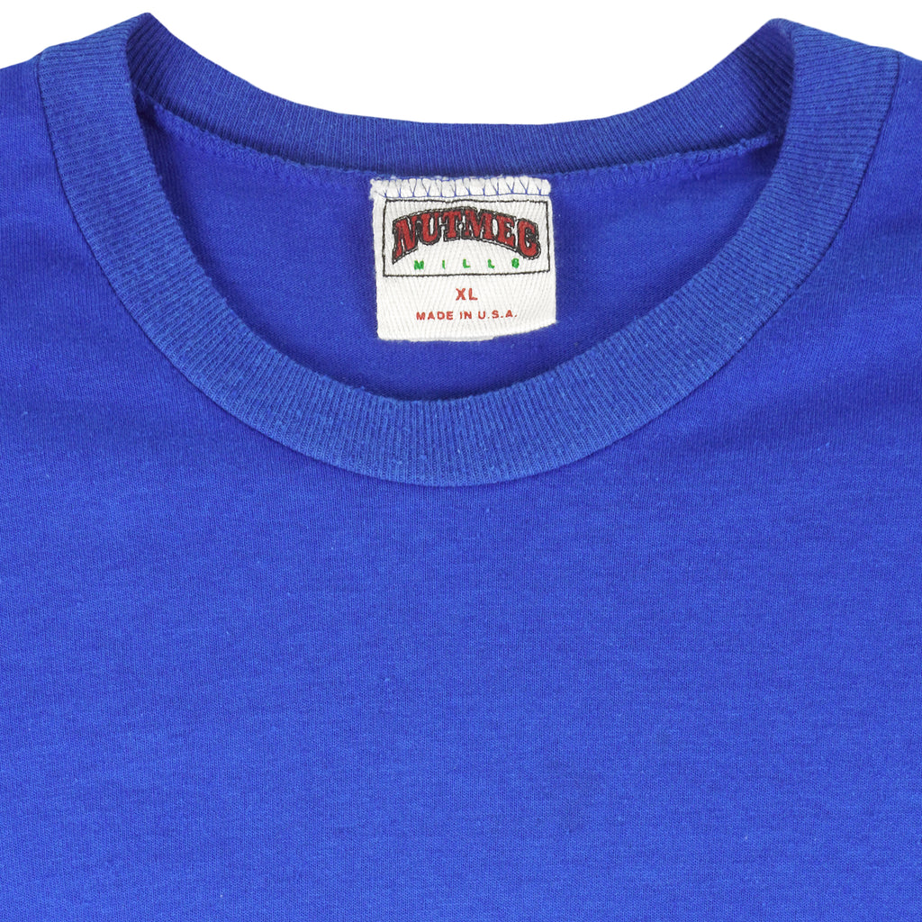 NFL (Nutmeg) - New York Giants Crew Neck Sweatshirt 1990s X-Large Vintage Retro Football