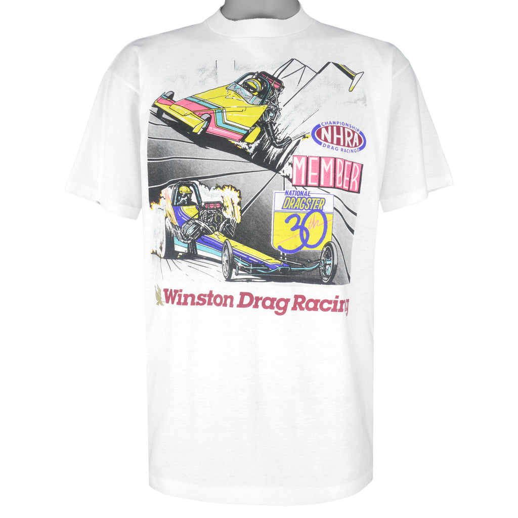 NASCAR (Top Eliminator) - Winston Drag Racing T-Shirt 1990s X-Large Vintage Retro