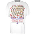 NHL (Hanes) - Red Wings Stanley Cup Champions Caricature T-Shirt 1997 X-Large Vintage Retro Hockey