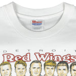 NHL (Hanes) - Red Wings Stanley Cup Champions Caricature T-Shirt 1997 X-Large Vintage Retro Hockey