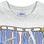 MLB - Toronto Blue Jays VS Atlanta Braves T-Shirt 1992 Large Vintage Retro Baseball