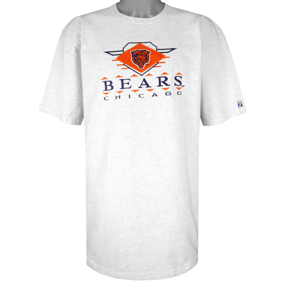 NFL (Logo 7) - Chicago Bears Embroidered T-Shirt 1990s X-Large Vintage Retro Football