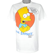 Vintage - The Simpsons Eat My Shorts Man! T-Shirt 1990 Large Vintage Retro