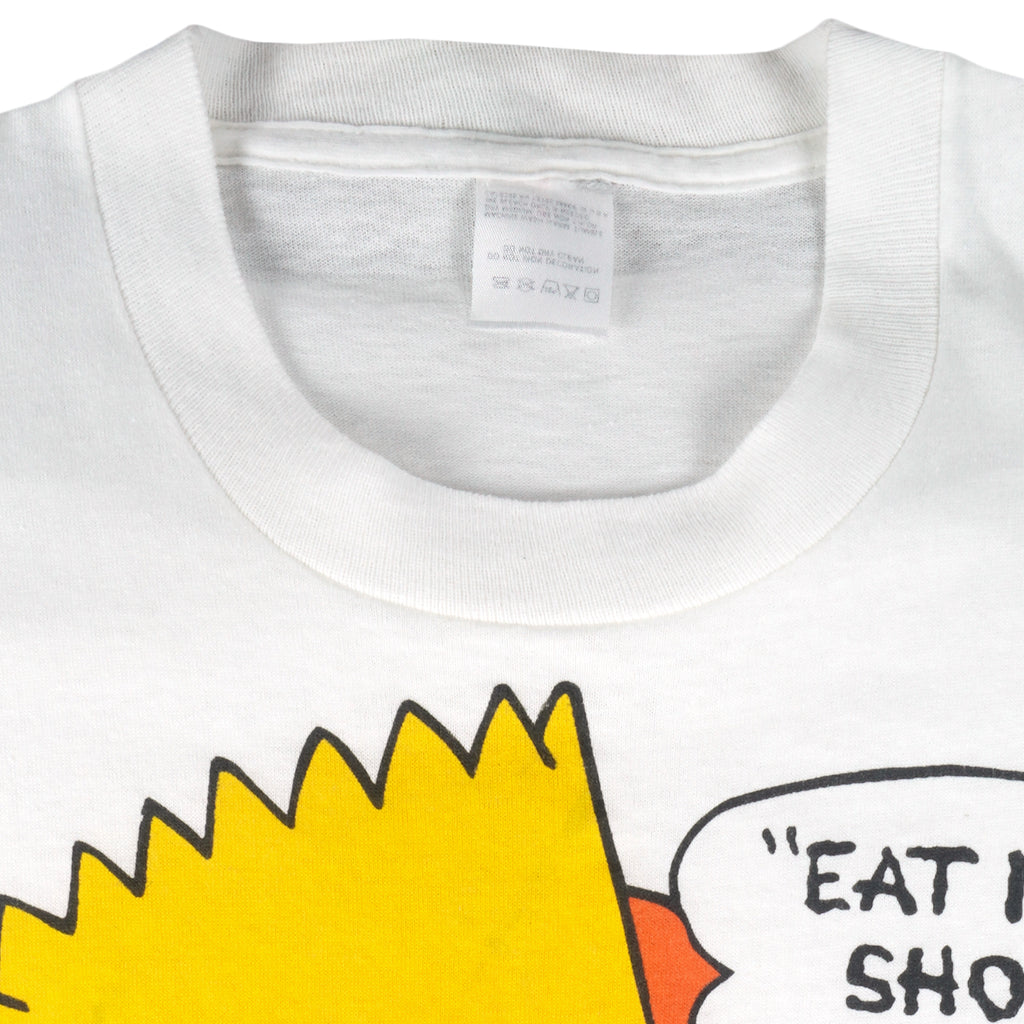 Vintage - The Simpsons Eat My Shorts Man! T-Shirt 1990 Large Vintage Retro