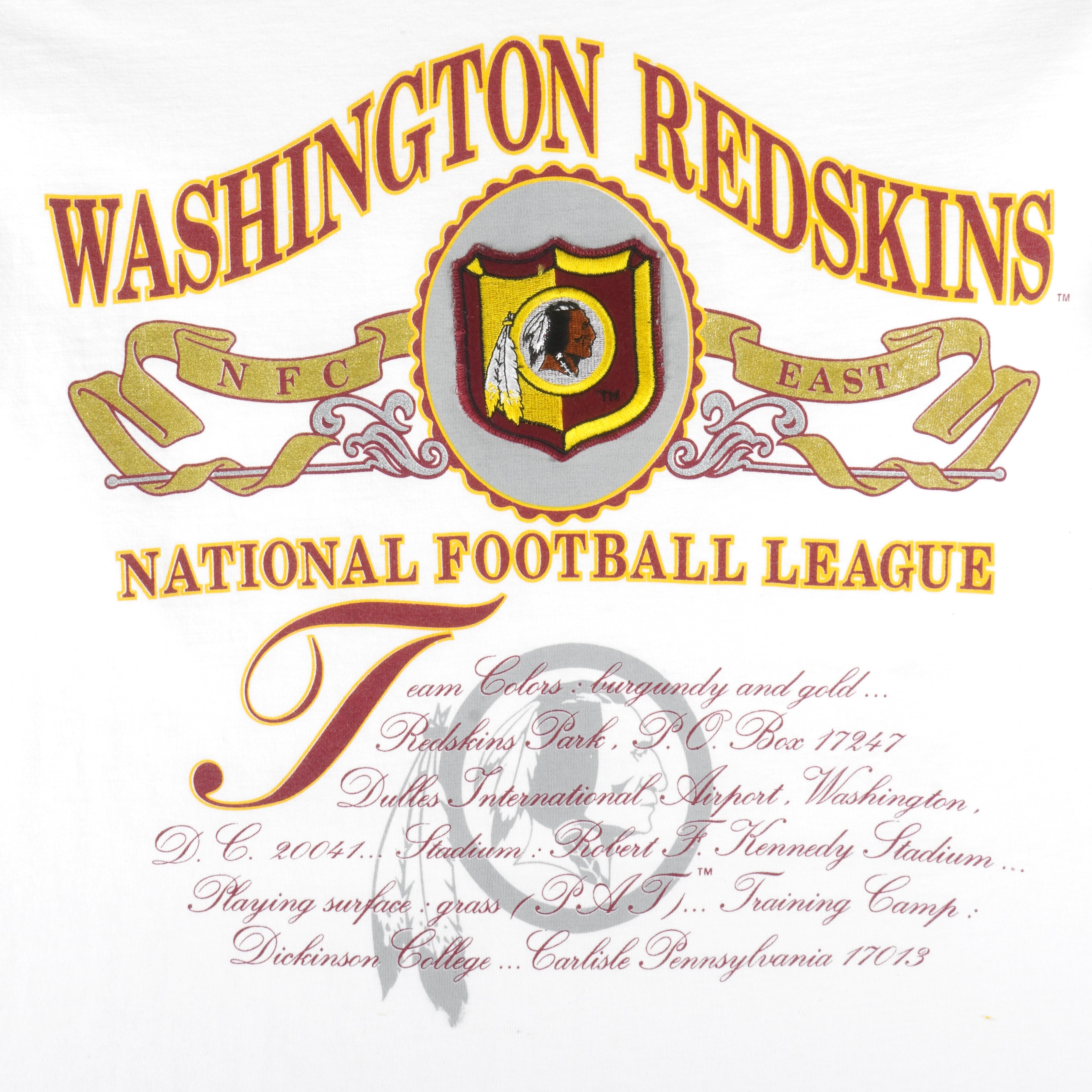 NFL (Nutmeg) - Washington Redskins T-Shirt 1990s X-Large Vintage Retro Football