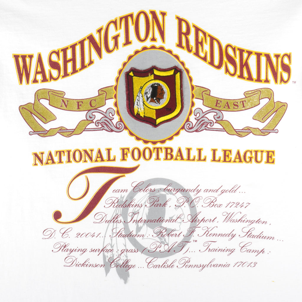 NFL (Nutmeg) - Washington Redskins T-Shirt 1990s X-Large Vintage Retro Football