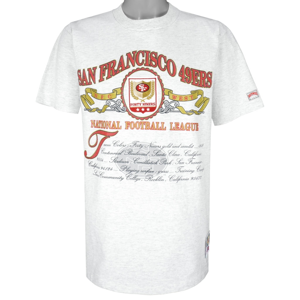 NFL (Nutmeg) - San Francisco 49ers Western Conference T-Shirt 1990s Large Vintage Retro Football