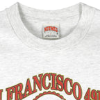 NFL (Nutmeg) - San Francisco 49ers Western Conference T-Shirt 1990s Large Vintage Retro Football