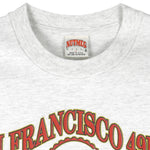NFL (Nutmeg) - San Francisco 49ers Western Conference T-Shirt 1990s Large Vintage Retro Football
