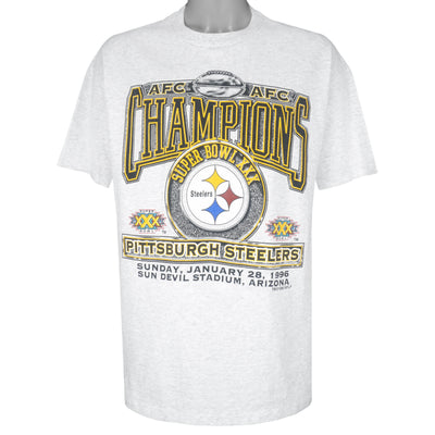 NFL (Hanes) - Pittsburgh Steelers AFC Champions T-Shirt 1995 X-Large