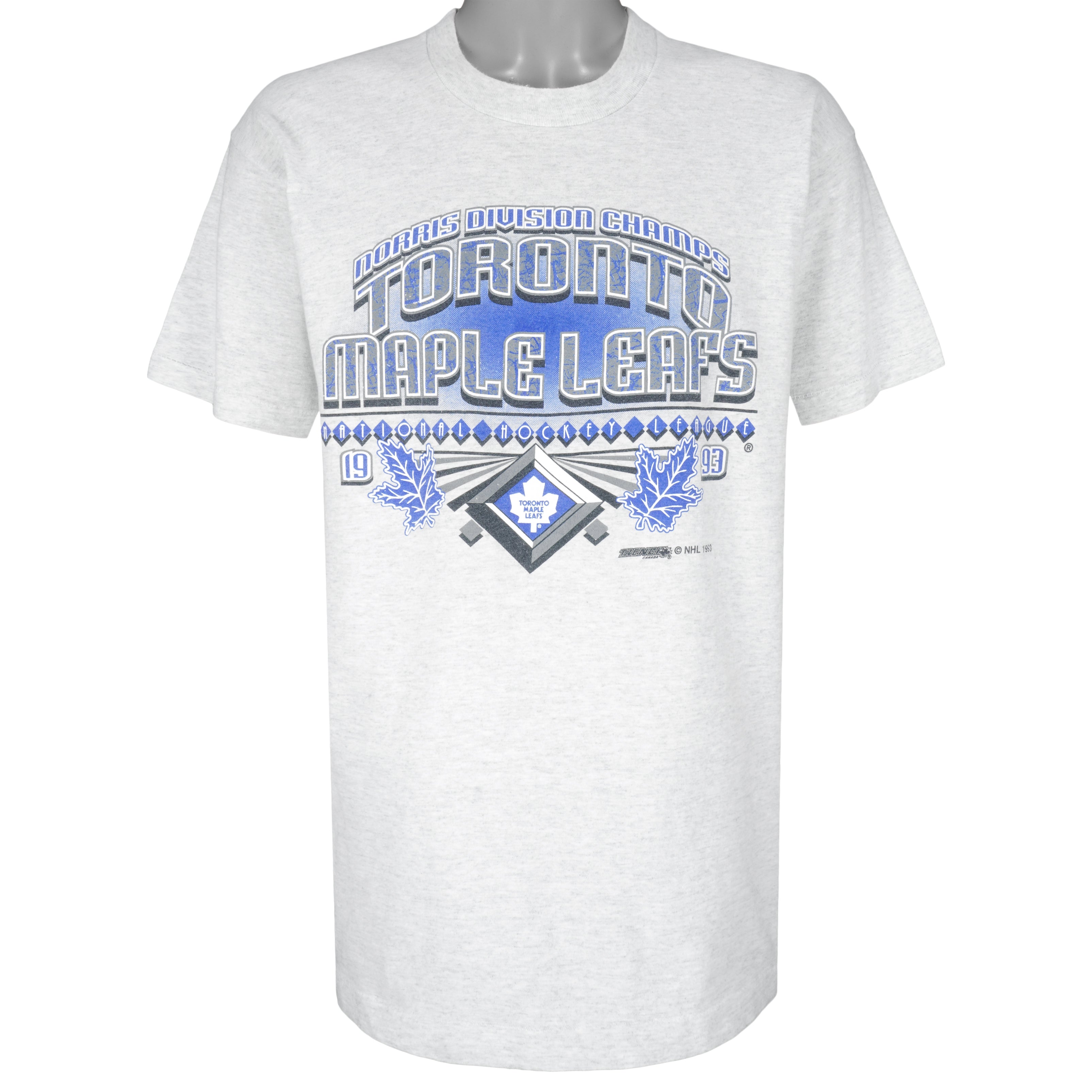 NHL (Fruit Of The Loom) - Toronto Maple Leafs T-Shirt 1993 Large Vintage Retro Hockey