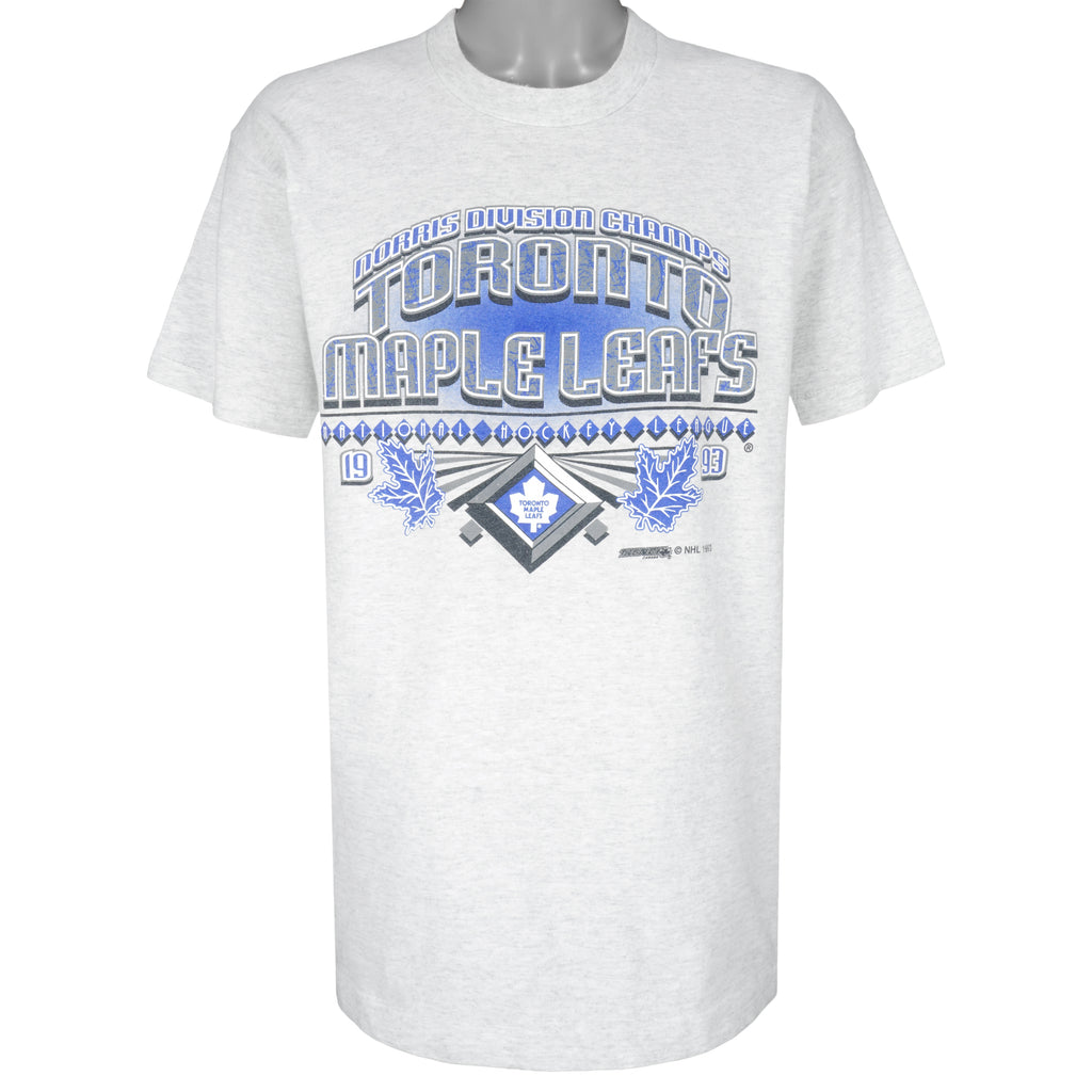 NHL (Fruit Of The Loom) - Toronto Maple Leafs T-Shirt 1993 Large Vintage Retro Hockey