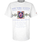 NFL (Nutmeg) - New York Giants Eastern Division T-Shirt 1990s Large Vintage Retro Football