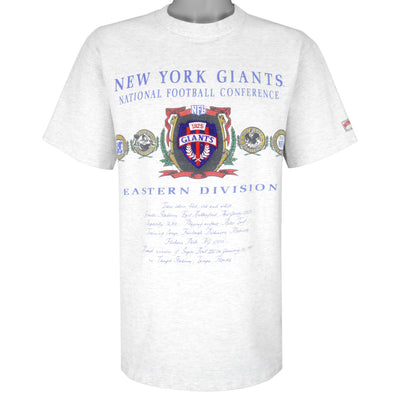 NFL (Nutmeg) - New York Giants Eastern Division T-Shirt 1990s Large