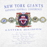 NFL (Nutmeg) - New York Giants Eastern Division T-Shirt 1990s Large Vintage Retro Football