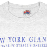 NFL (Nutmeg) - New York Giants Eastern Division T-Shirt 1990s Large Vintage Retro Football