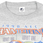 Starter - Denver Broncos Champions T-Shirt 1998 Large Vintage Retro Football