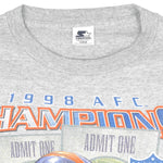 Starter - Denver Broncos Champions T-Shirt 1998 Large Vintage Retro Football