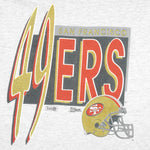 NFL (Salem) - San Francisco 49ers Big Logo T-Shirt 1990s Large Vintage Retro Hockey