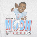 NFL (Salem) - Houston Oilers Warren Moon Caricature T-Shirt 1990s X-Large Vintage Retro Football