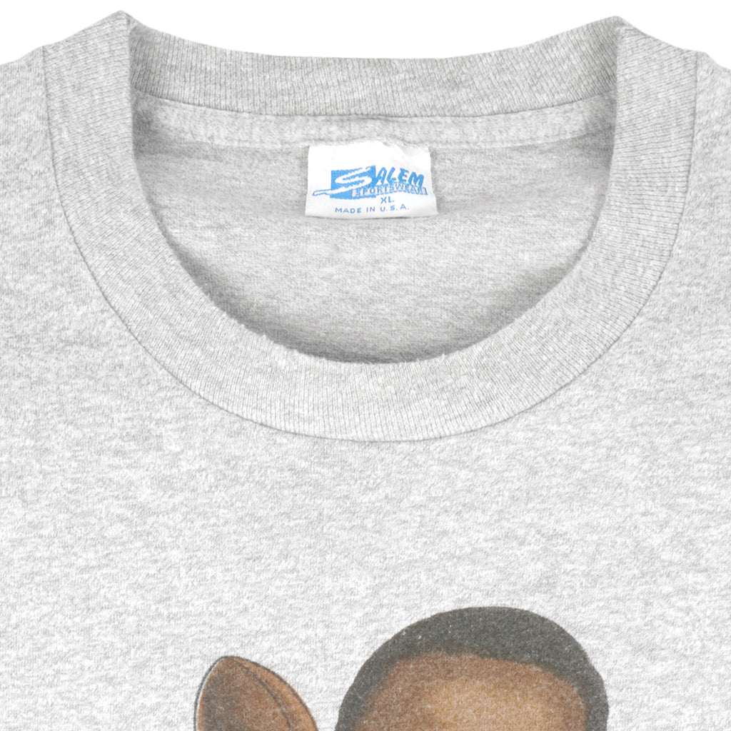 NFL (Salem) - Houston Oilers Warren Moon Caricature T-Shirt 1990s X-Large Vintage Retro Football