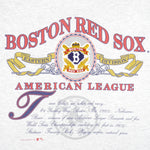 MLB (Nutmeg) - Boston Red Sox T-Shirt 1991 X-Large Vintage Retro Baseball