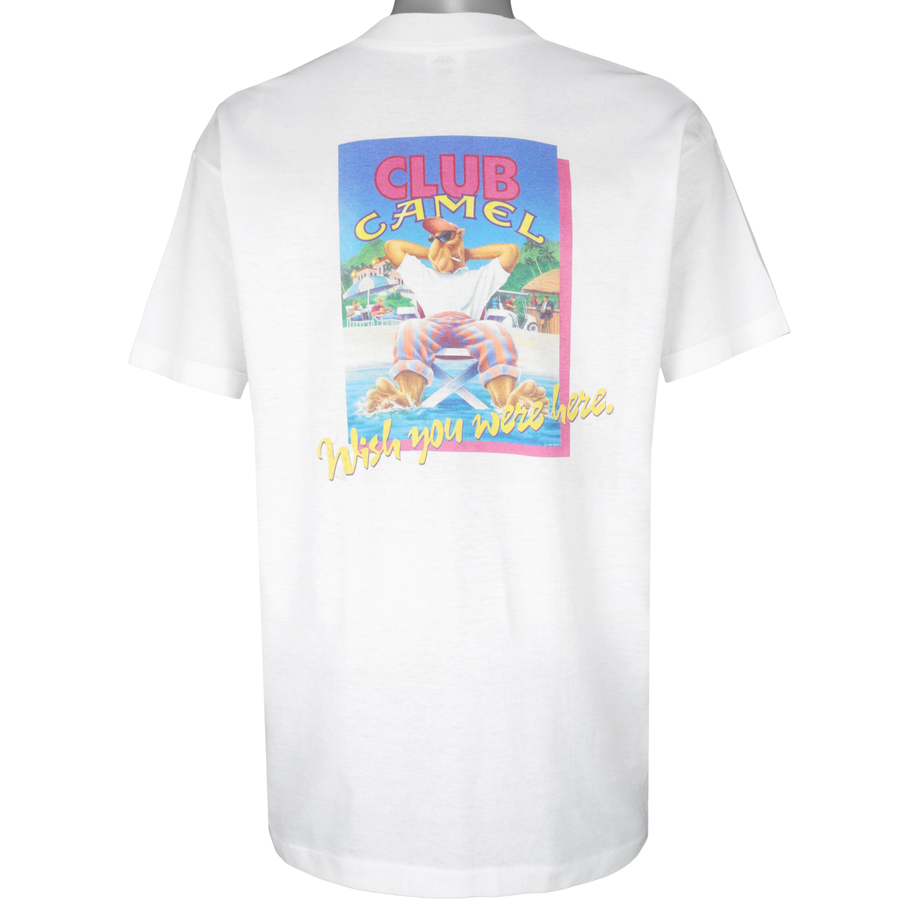 Vintage (Camel) - Wish You Were Here T-Shirt 1990s X-Large Vintage Retro