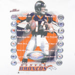 NFL (All Sport) - Denver Broncos Schedule T-Shirt 2001 Large Vintage Retro Football