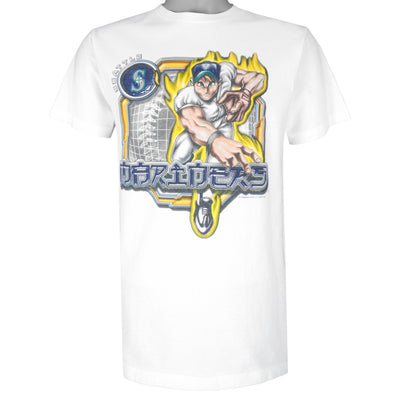 MLB (Lee) - Seattle Mariners Japanese Anime T-Shirt 2001 X-Large