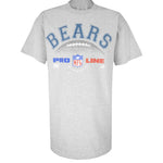 NFL (Riddell) - Grey Chicago Bears T-Shirt 1995 Large Vintage Retro Football