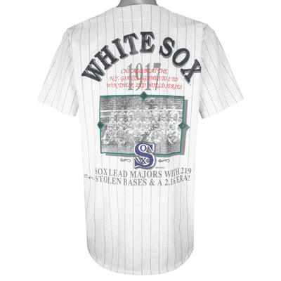 MLB (Long Gone) - Chicago White Sox Pinstripe Baseball Jersey 1990s Large