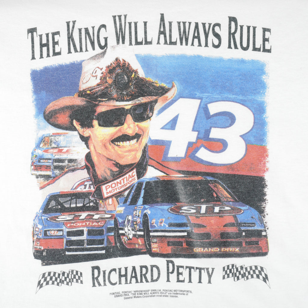 NASCAR - Richard Petty The King Will Always Rule T-Shirt 1990s X-Large Vintage Retro