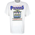 NBA (Logo 7) - Detroit Pistons World Champions T-Shirt 1989 X-Large Vintage Retro Basketball