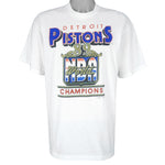 NBA (Logo 7) - Detroit Pistons World Champions Deadstock T-Shirt 1989 X-Large