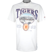 MLB (Nutmeg) - Detroit Tigers Big Logo T-Shirt 1992 X-Large Vintage Retro Baseball