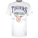 MLB (Nutmeg) - Detroit Tigers Big Logo T-Shirt 1992 X-Large