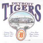 MLB (Nutmeg) - Detroit Tigers Big Logo T-Shirt 1992 X-Large Vintage Retro Baseball