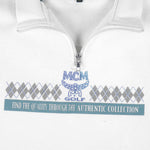 MCM - White Golf Sweatshirt 1990s Medium Vintage Retro