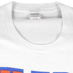 NHL (Ravens Athletic) - Edmonton Oilers Big Logo Sweatshirt 1990s X-Large Vintage Retro Baseball