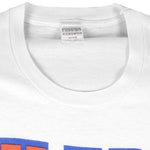 NHL (Ravens Athletic) - Edmonton Oilers Big Logo Sweatshirt 1990s X-Large Vintage Retro Baseball