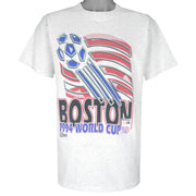 Vintage (Salem) - Boston World Cup USA T-Shirt 1994 Large Vintage Retro Football