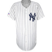 MLB (Russell Athletic) - New York Yankees Pinstripe Jersey 1990s X-Large Vintage Retro Baseball
