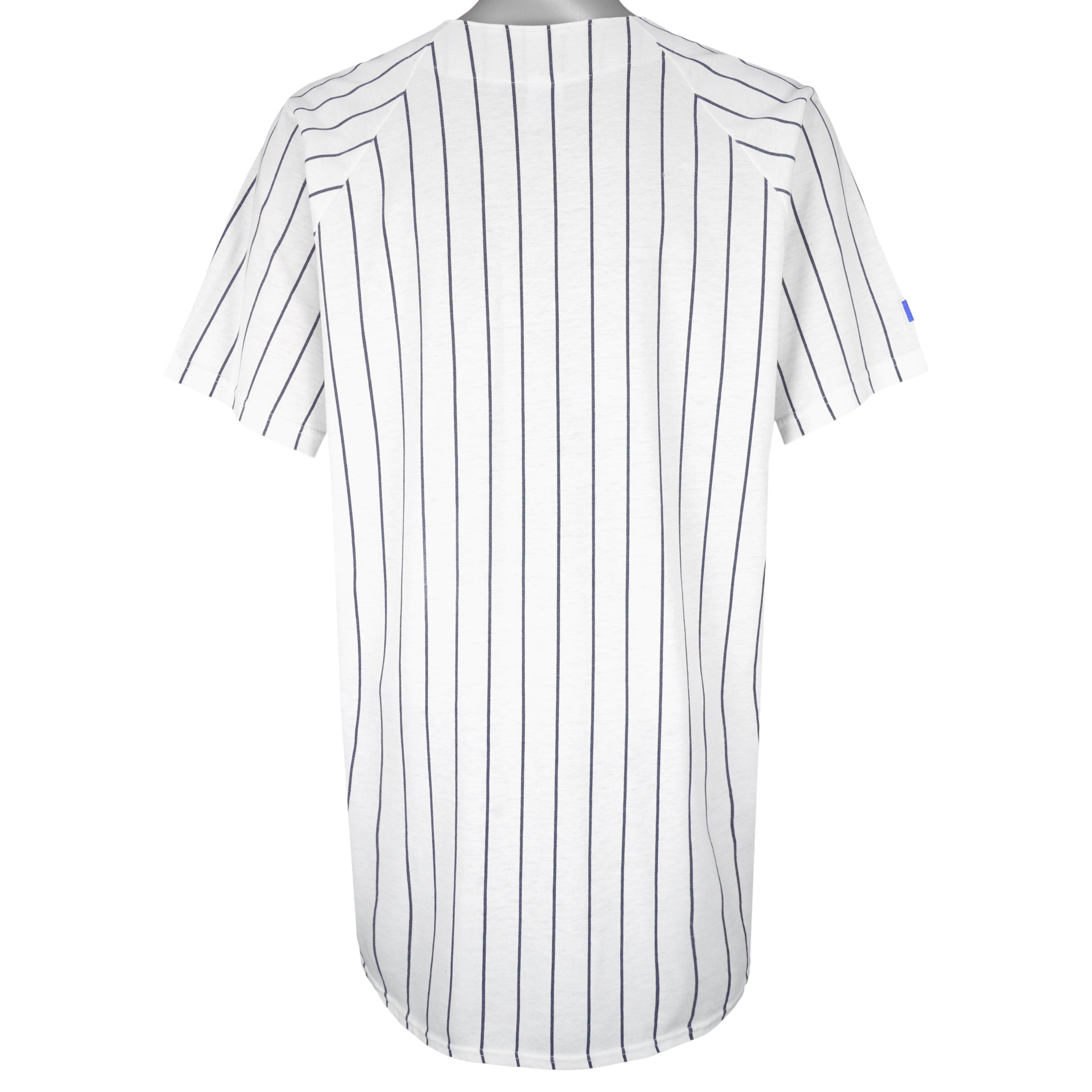 MLB (Russell Athletic) - New York Yankees Pinstripe Jersey 1990s X-Large Vintage Retro Baseball