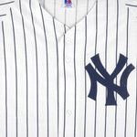 MLB (Russell Athletic) - New York Yankees Pinstripe Jersey 1990s X-Large Vintage Retro Baseball