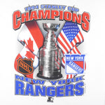 Starter - New York Rangers Stanley Cup Champions T-Shirt 1994 XX-Large Vintage Retro Hockey