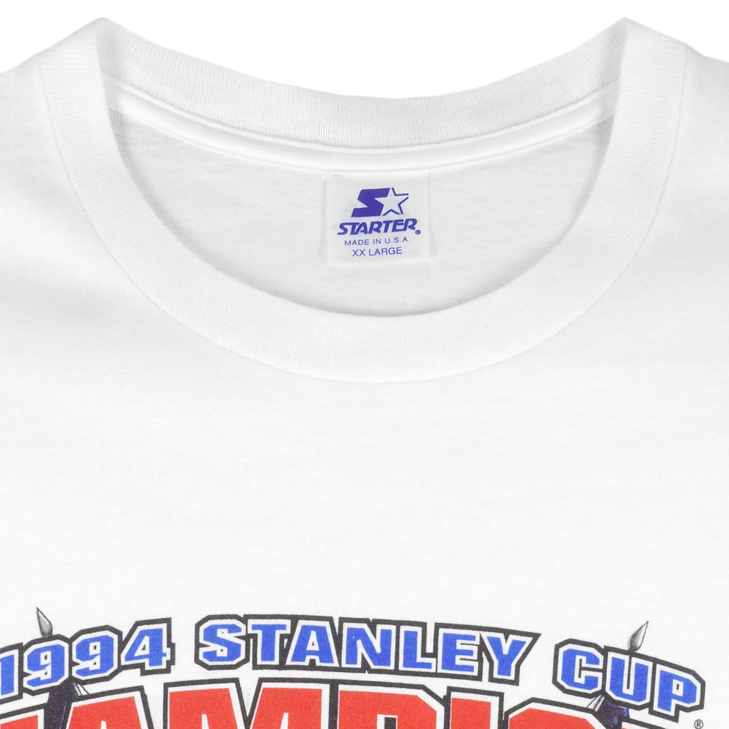 Starter - New York Rangers Stanley Cup Champions T-Shirt 1994 XX-Large Vintage Retro Hockey