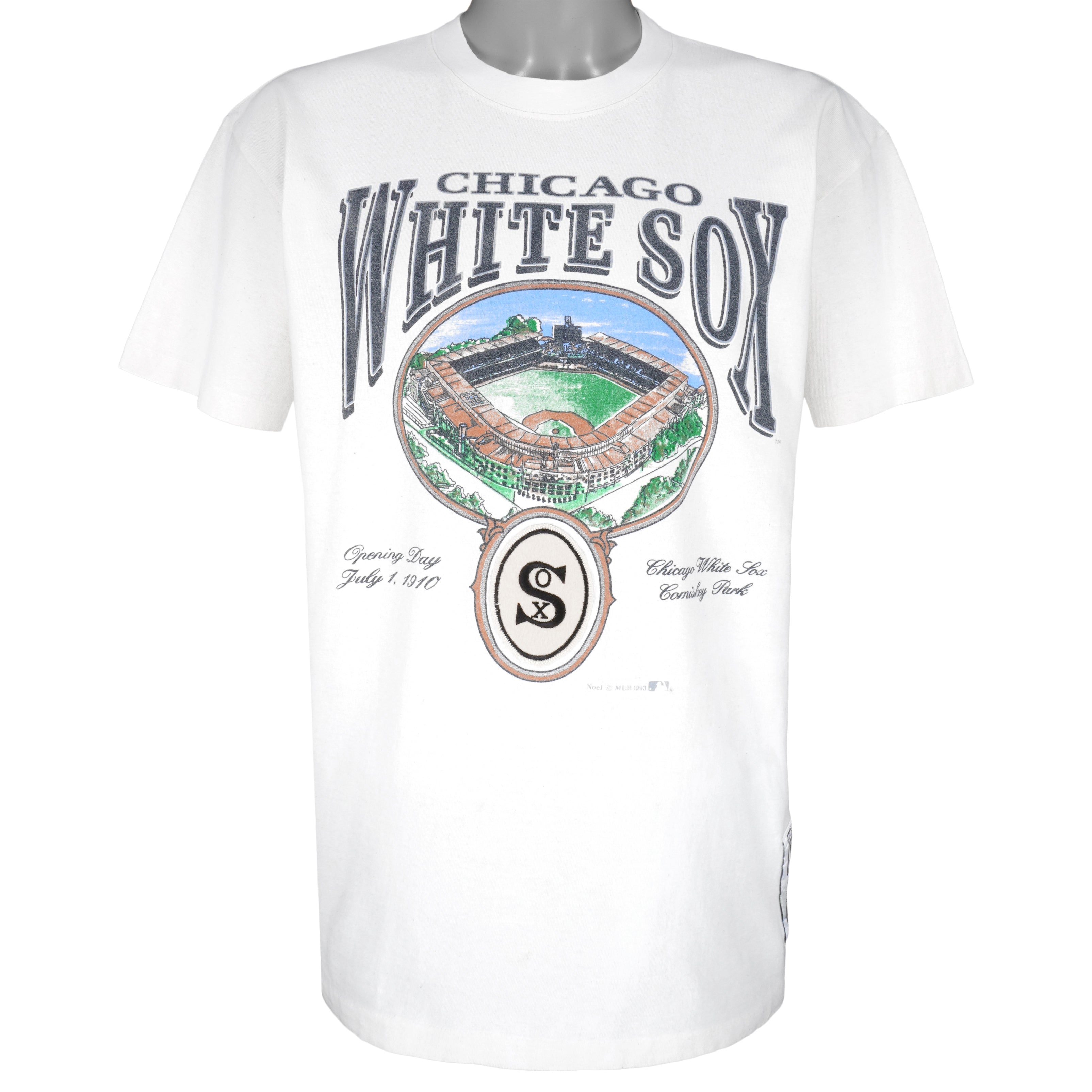 Vintage 90s Chicago White Sox T-Shirt Medium Comiskey Park Deadstock 1990