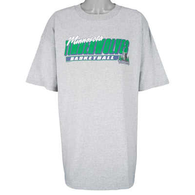 NBA (CSA) - Minnesota Timberwolves Grey T-Shirt 1990s XX-Large