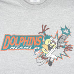 NFL (CSA) - Miami Dolphins X Taz T-Shirt 2000 X-Large Vintage Retro Football