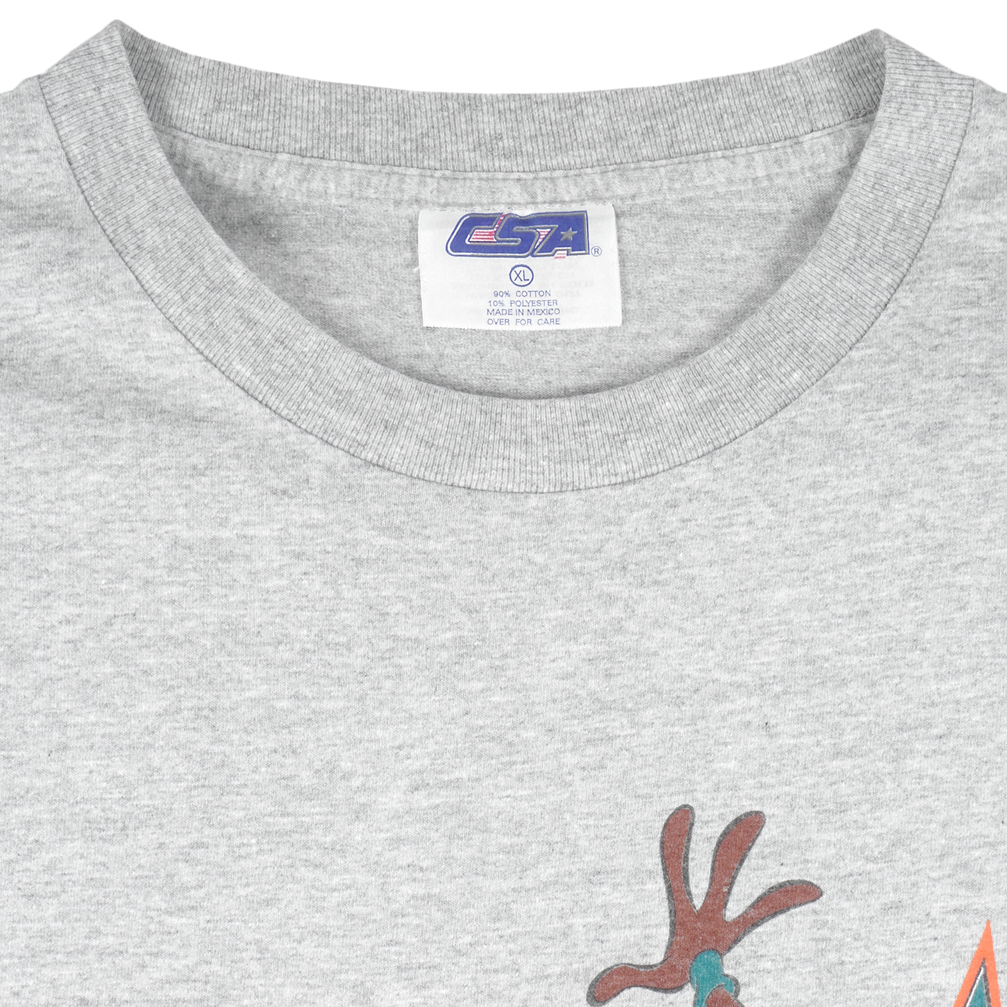 NFL (CSA) - Miami Dolphins X Taz T-Shirt 2000 X-Large Vintage Retro Football
